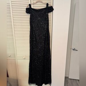 Adrianna Papell Black Sequin Dress
